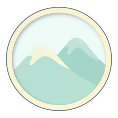 Obraz premium Mountain Range Vector Icon