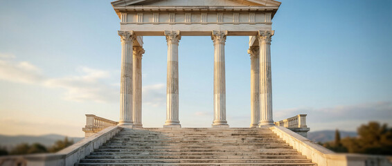 Fototapeta premium temple of apollo - columns