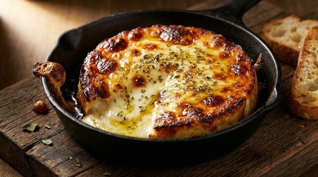 Grilled Argentinian Provoleta Cheese with Oregano