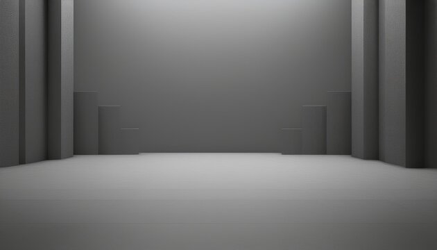 3d rendering empty background gray studio background limbo background