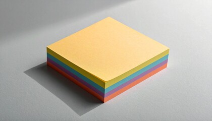 Fototapeta premium Colorful Sticky Notes on Gray Surface.