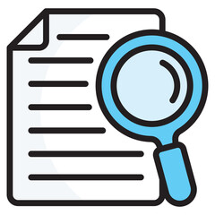 Fototapeta premium Research Paper Icon