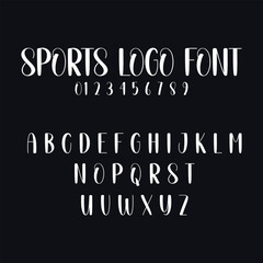 Obraz premium Elegant Handwriting Script Alphabet Vector Font Set