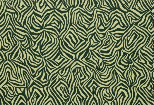 Khaki green and black zebra print, abstract zebra pattern seamless background