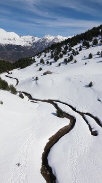 Boj Ravine. Partacua Mountain Range. Tena Valley, Aragonese Pyrenees