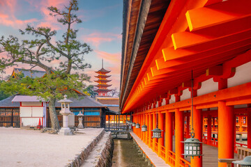 Naklejka na ściany i meble Itsukushima Shrine in Miyajima Island, Hiroshima