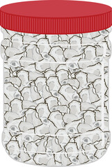 플라스틱 통에 담긴 굴젓