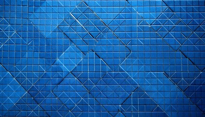 Obraz premium blue tile texture with lines