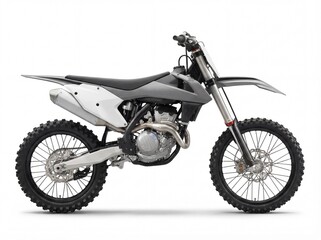 Fototapeta premium Motocross bike, fully captured, white background, bright and professional photography, no logo.