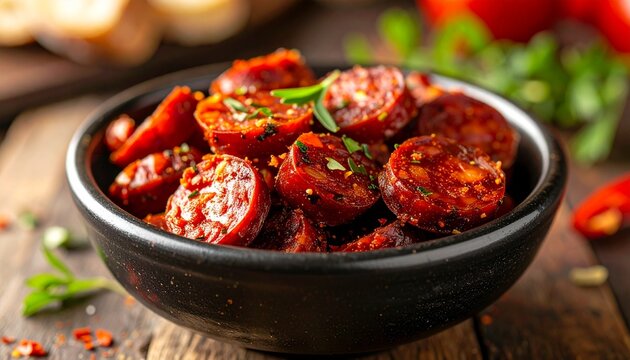Spanische Tapas mit Chorizo