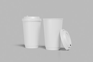 Blank Paper Coffee Cup Mockup