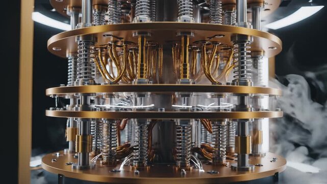 Complex mechanical device with springs and wires