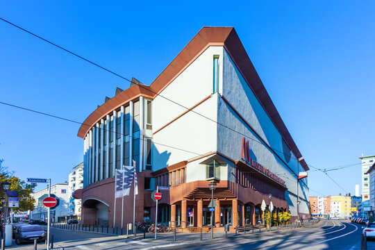 facade of the Museum of modern art in Frankfurt