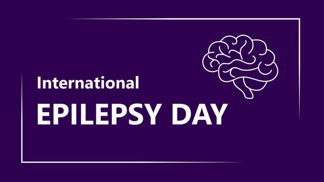 International epilepsy day motion video. Epilepsy awareness month animation video, suit for celebrate of epilepsy day
