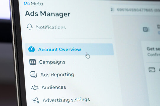Account Overview in ads facebook manager