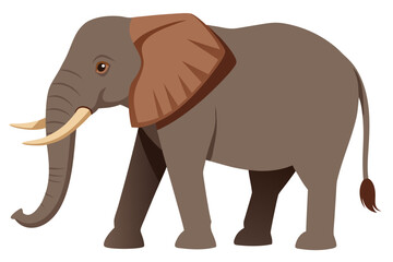 Fototapeta premium elephant cartoon isolated on white