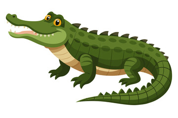 Fototapeta premium cartoon crocodile with a smile