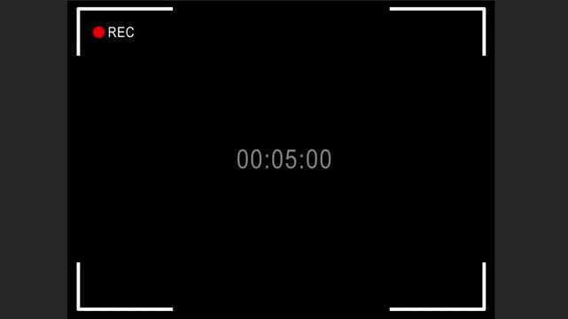 4:3 horizontal mobile camera recording loop with visible time code and transparent background. Built for clean interface compositing. Perfect for demo videos.