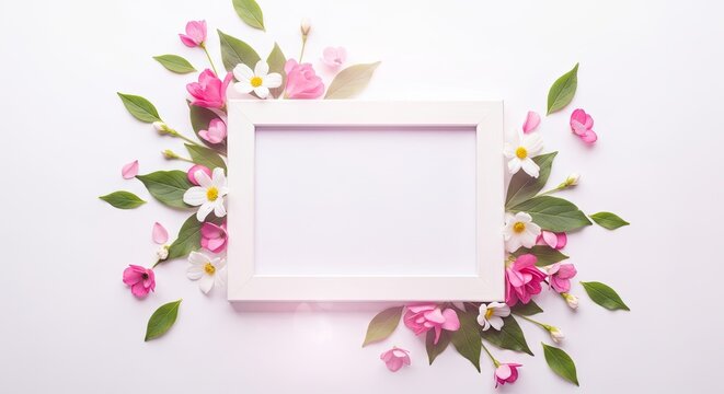 Happy mother's day greeting card with floral design