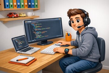 Programmer, coding and developer