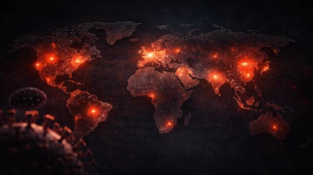 Global spread of marburg and nipah viruses infectious disease mapping digital visualization scientific alertness