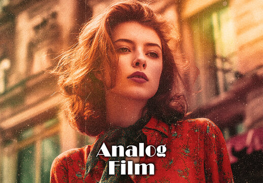 Retro Glow Analog Film Photo Effect