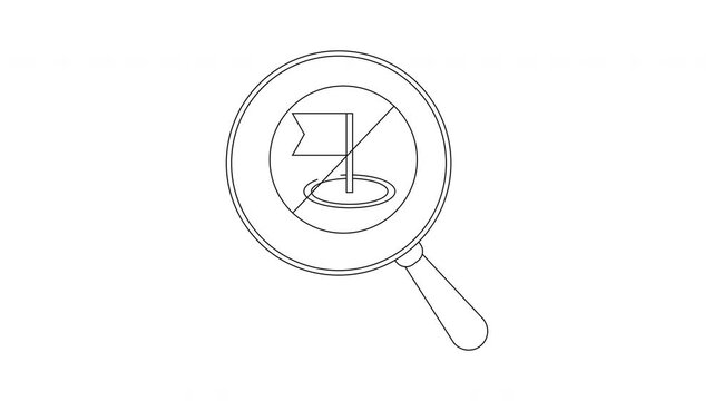 No Search - Magnifying Glass with Symbol, Concept Video.