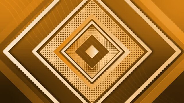 Vibrant concentric diamond geometric background animation, Geometric design featuring concentric diamond shapes with gradient colors