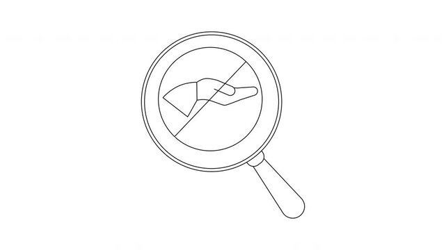 No Swimming Sign Animation - Safety and Prohibition.