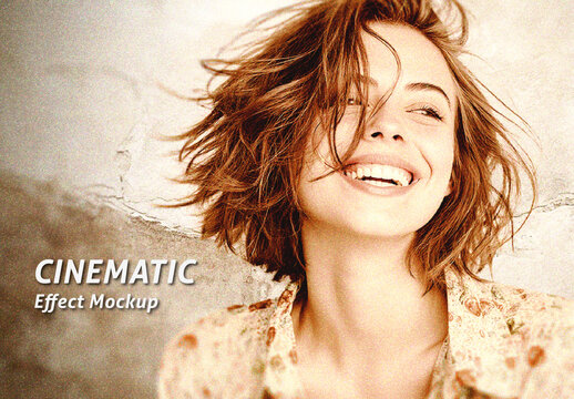 Warm Tone Urban Cinematic Effect Mockup