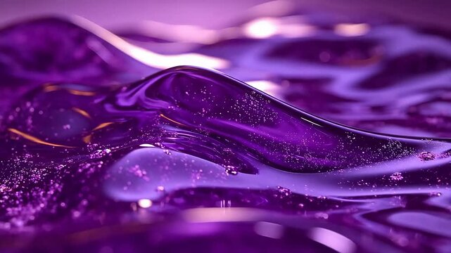 Purple liquid texture with sparkles