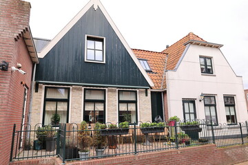 Blick in das Zentrum der Stadt Urk in den Niederlanden