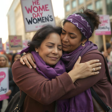 Retrato Emotivo de Sororidad en Protesta