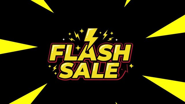 Flash sale cartoon popart video advertise unique style suitable to your brand, template, display, mascot, marketing, business, and more