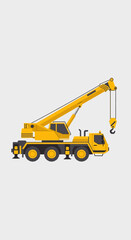 Industrial Yellow Mobile Crane Machine For Heavy Lifting Operations