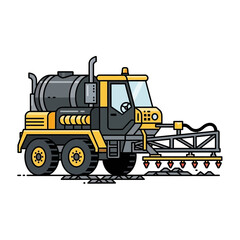 Obraz premium Modern Agricultural Sprayer Vehicle Illustration For Farming