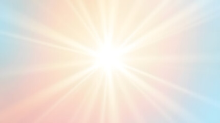 Obraz premium A soft, radiant burst of light emanating from the center, creating a warm and serene atmosphere.