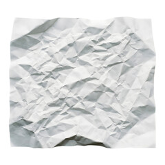 Obraz premium Empty Blank White Paper Wrinkled on Transparent Background, Wrinkled Paper Texture Clipart, vintage page Papers grunge vignette Paper Isolated on Transparent Background