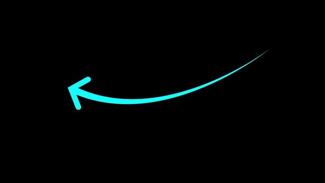 Cyan arrow pointing right on black background direction indication motion right pointing arrow motion direction indication