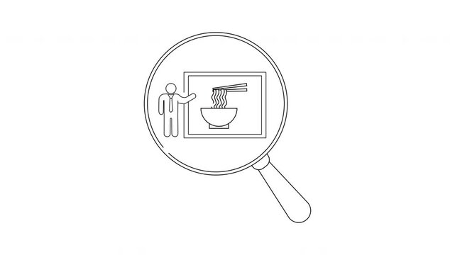 Noodle Art Presentation - A Magnified View of Culinary Creativity.
