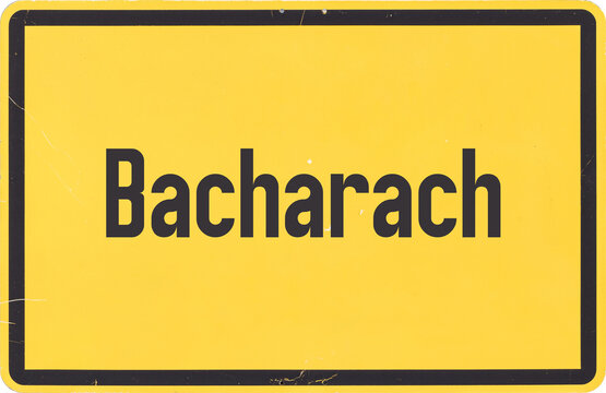 Ortsschild Bacharach