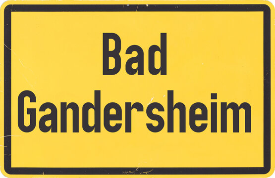 Ortsschild Bad Gandersheim