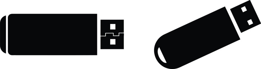 Usb flash drive clip art illustrations