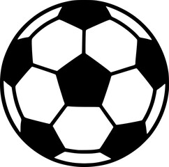 Fototapeta premium Minimalist and clean vector outline of a soccer ball. Perfect for educational designs, posters, presentations, websites, social media, and learning materials.