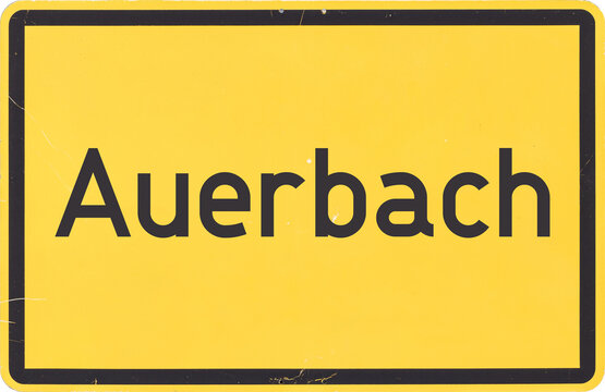 Ortsschild Auerbach
