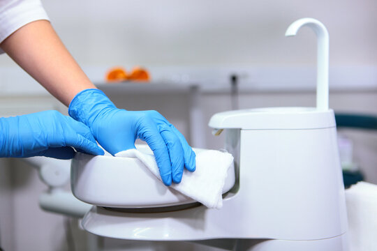 Disinfection and cleaning in the dental office. The concept of cleanliness and health. Patient safety in modern medical conditions.