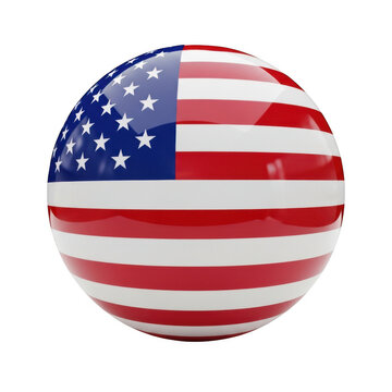 American flag on a globe symbolizing unity and patriotism