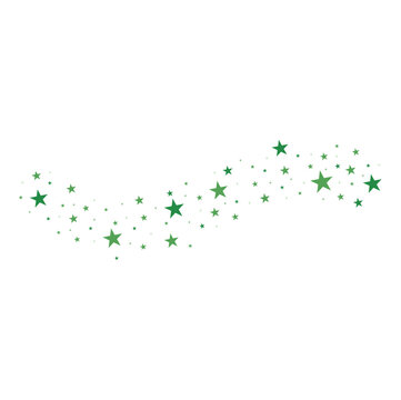 St Patrick's Day Sparkles Stars Decoration 