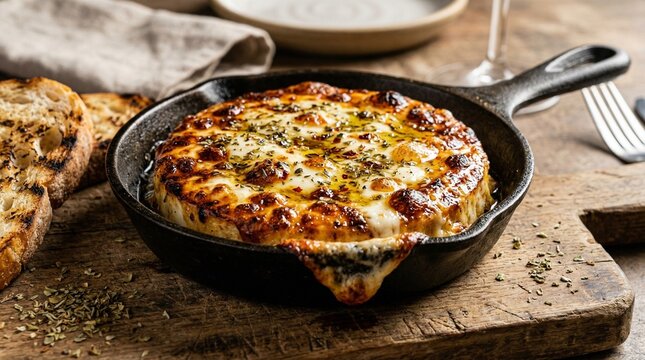 Grilled Argentinian Provoleta Cheese with Oregano