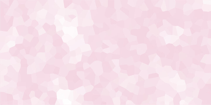 Abstract pale pink crystal mosaic background with soft pastel geometric shapes and subtle textured polygonal pattern.